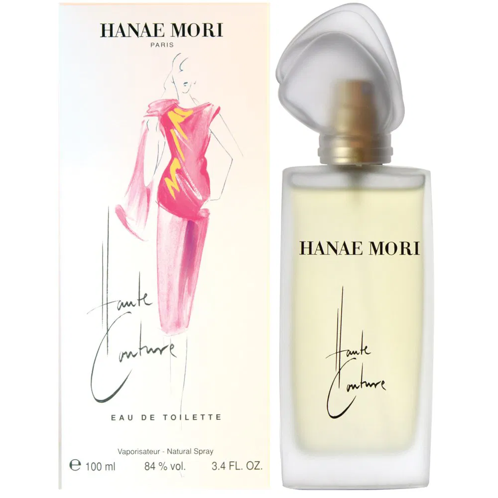 Hanae Mori fragrance collection - iconic bottles and feminine elegance