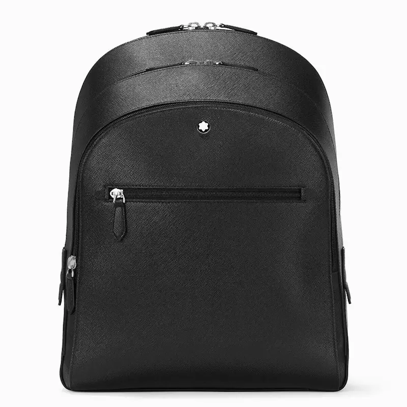 Tumi and Montblanc bags for travel and work
