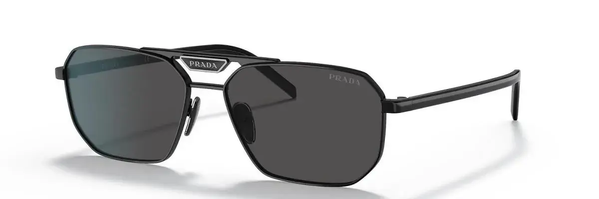 Popular Prada sunglasses colors: black, tortoise, white, and gradient lenses